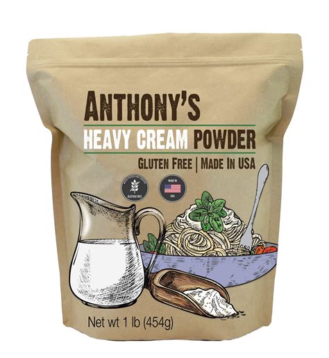 Buy Anthony'sHeavy Cream Powder, 1 lb, Gluten Free, Non-GMO, Keto ...