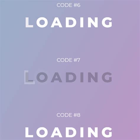 8 Amazing Pure CSS Text Loading Effects - Coding - Fribly | Web design typography, Web ...