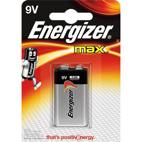 Energizer E300115900 Size PP3 9V Alkaline Battery | Rapid Online