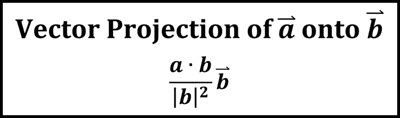 Scalar and Vector Projections