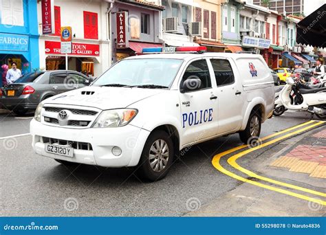 Singapore Police Roadblock Editorial Photo | CartoonDealer.com #55341723