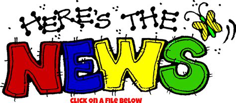 Weekly Newsletters - Here's The News Clipart - Full Size Clipart (#1465087) - PinClipart