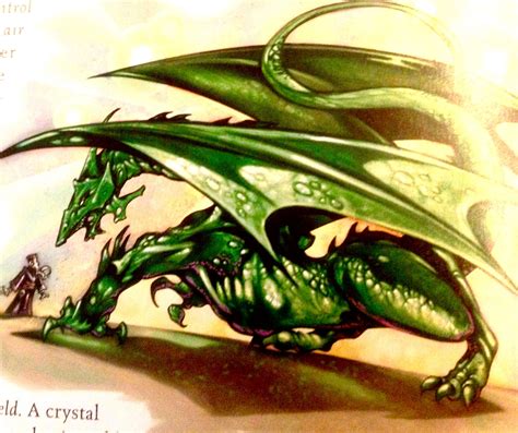Emerald Dragon - D&D version 2 | Emerald dragon, Dragon, Monster