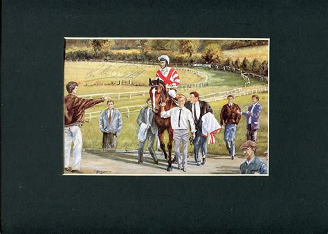 Amazon.com: Lester Piggott autograph The Long Fellow English jockey ...