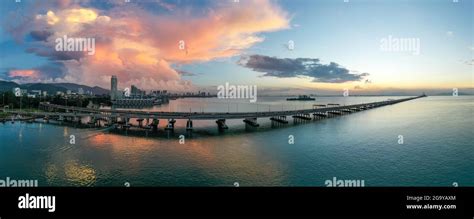 Penang Bridge at sunrise, Penang, Malaysia Stock Photo - Alamy