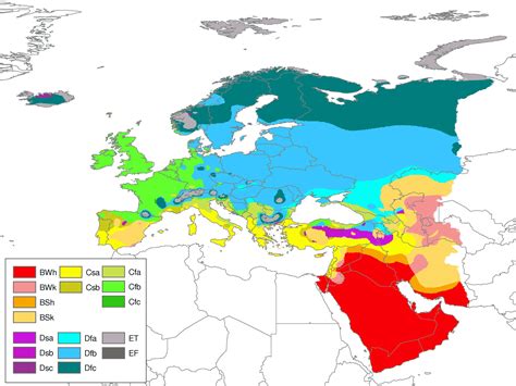 Updated Köppen-Geiger climate map of the world