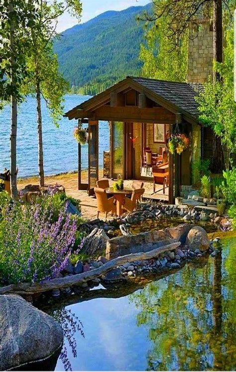 Pin by Laura limones on Imagen | Lake house, Beautiful homes, Cabin homes