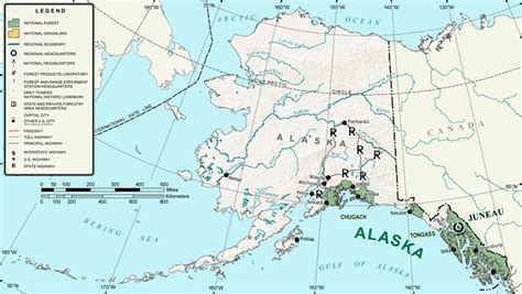 Alaska 5 Regions Map