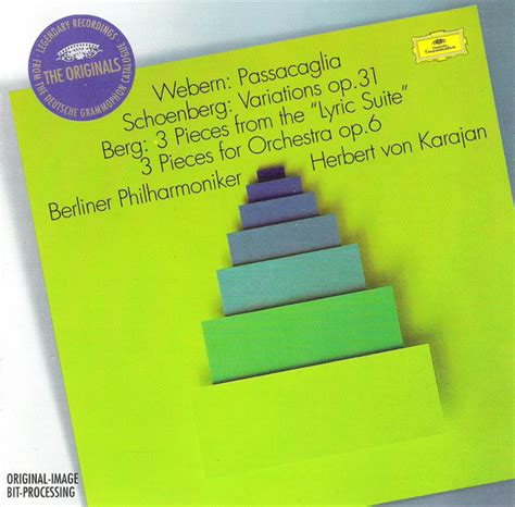 Webern* / Schoenberg* / Berg* / Berliner Philharmoniker, Herbert von Karajan - Passacaglia ...