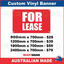 FOR LEASE - CUSTOM VINYL BANNER SIGN - Australian Made - Property Signs