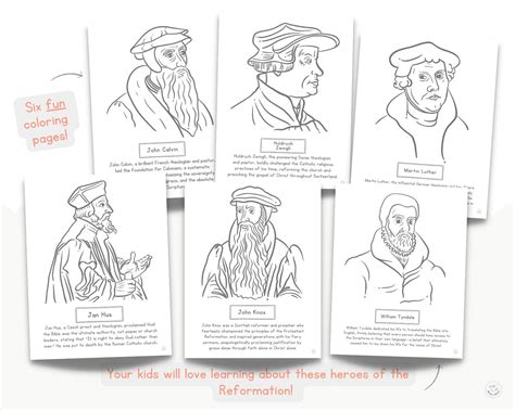 Reformation Lesson Printable Reformation Day Coloring Pages for Kids ...