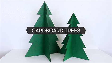 Day 7 | DIY Cardboard Christmas Trees - YouTube