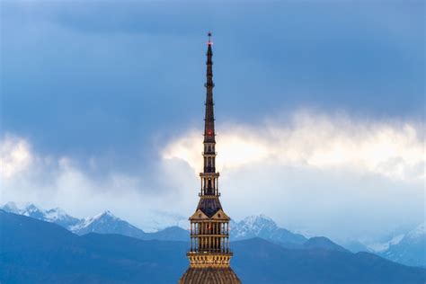 Premium Photo | Details of torino (turin, italy) architecture at dusk