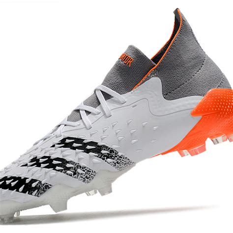 New Adidas Predator Freak.1 FG Soccer Cleats Gray Orange