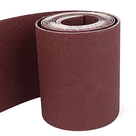 Unique Bargains 5M Long 115mm Width 80 Grit Abrasive Sanding Sand Paper ...