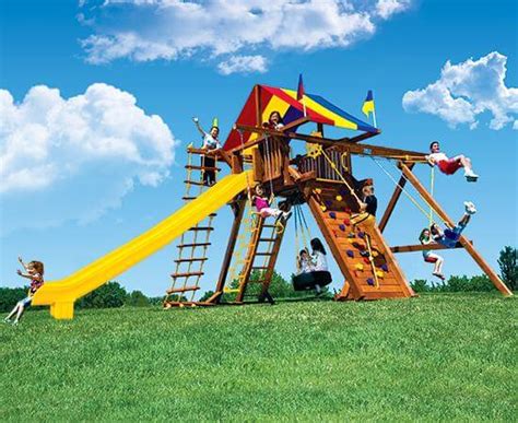 King Kong Castle Swing Sets | Rainbow Play Systems