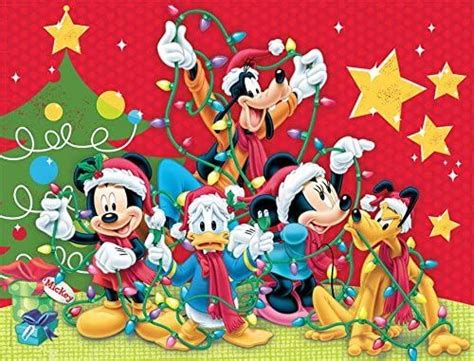 Amazon.com: Ceaco Disney Family Christmas Jigsaw Puzzle, 400 Pieces: Toys & Games | Disney merry ...