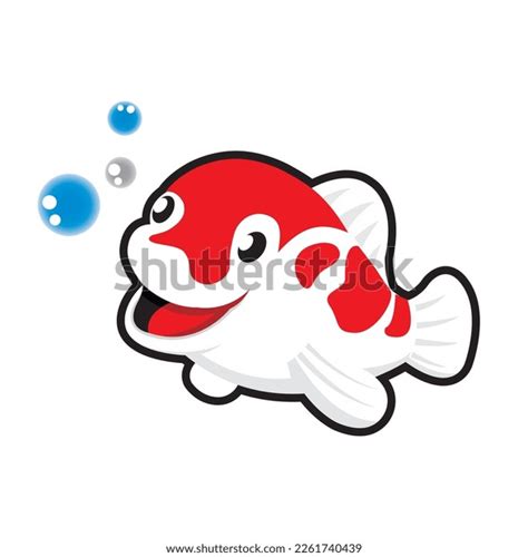 Koi Kohaku Koi Fish Line Art Stock Vector (Royalty Free) 2261740439 | Shutterstock