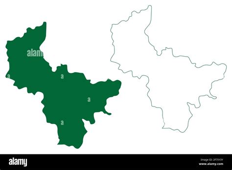 Jind district (Haryana State, Republic of India) map vector ...