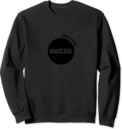 Amazon.com: BUZZR Black Logo with Tagline Sweatshirt : Clothing, Shoes ...