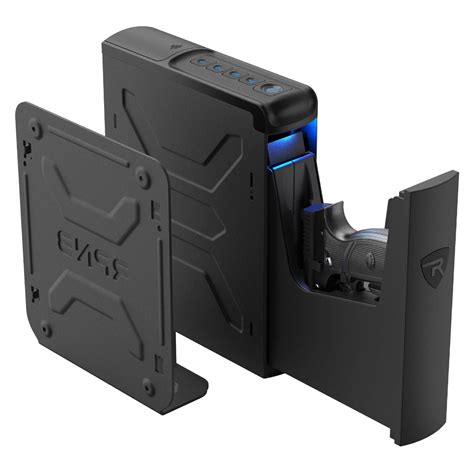 Biometric Handgun Safe with Quick Access Sliding Door, Bedside Mounted ...