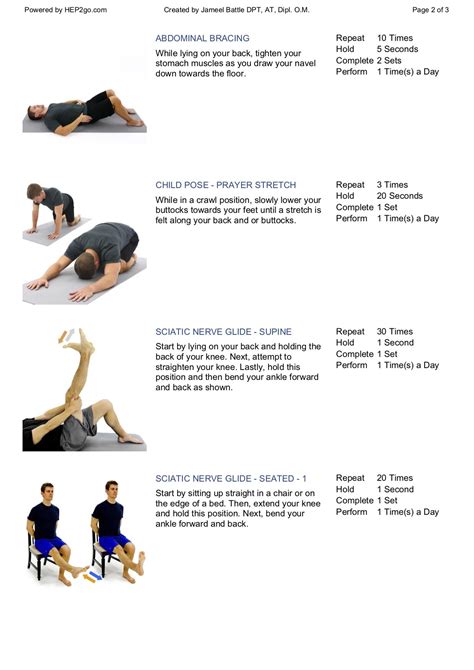 Printable Exercises For Sciatica