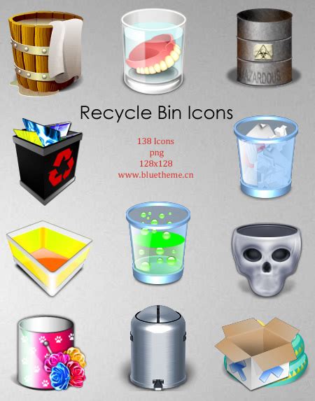 Windows Xp Recycle Bin Icon Download #302369 - Free Icons Library