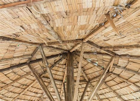 Inside of thatched roof hut 7961451 Stock Photo at Vecteezy