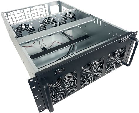 Buy 8 GPU Mining Rig Case - 4U Rack Miner Server Chassis Frame (8 ...