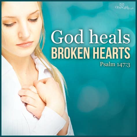 God heals broken hearts | God heals, Healing a broken heart, Sayings ...