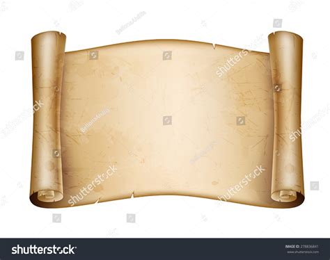 Roll Old Paper Stock Vector Illustration 278836841 : Shutterstock