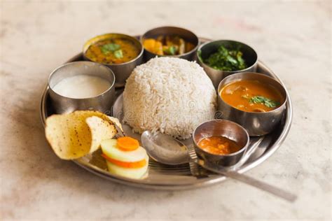 Nepali Thali (Dal Bhat) Set Stock Image - Image of nepalese, cafe: 86358613