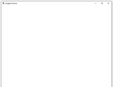 Blank white screen when starting Chrome - Google Chrome Community