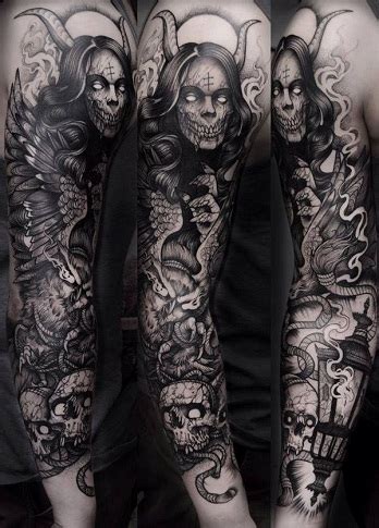 Demon Angel Tattoo Sleeve