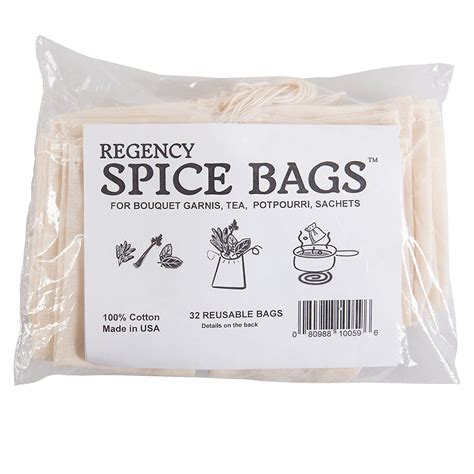 Spice Bags Flavor Soups and Sauces Regency Spice Bags With Drawstring ...