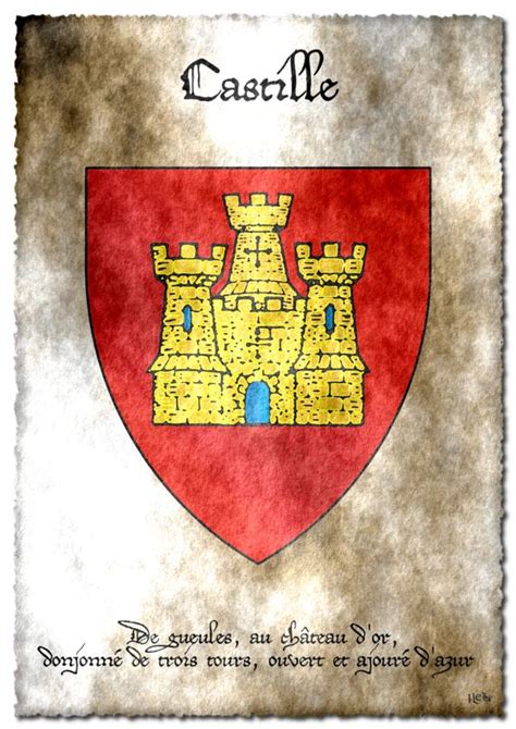 Arms of Castile / Blason de la Castille | Coat of arms, Arms, Heraldry