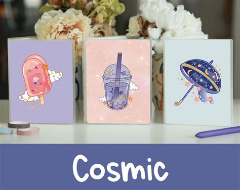 Cosmic Sticker Album 60 Top-loading Sleeves 4 X 6 Medium Size 6 X 8 ...