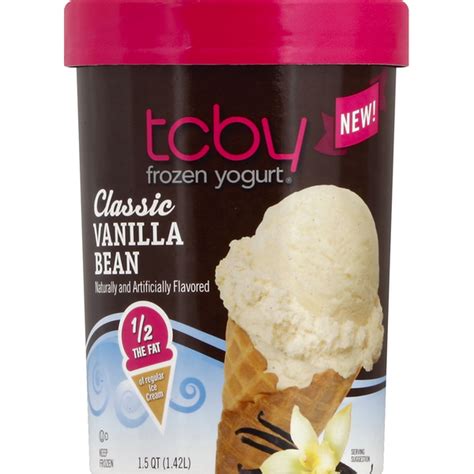 TCBY Frozen Yogurt, Classic Vanilla Bean (1.5 qt) Delivery or Pickup Near Me - Instacart