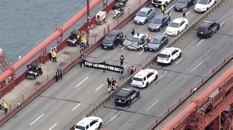 Protesters who blocked Golden Gate Bridge hit with false imprisonment charges – NBC Bay Area