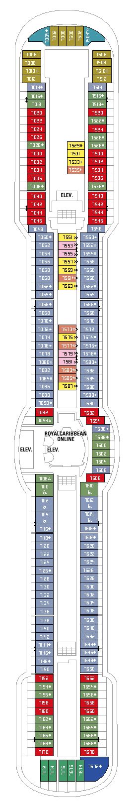 Brilliance Of The Seas Deck Plans - Royal Caribbean International | 2020 thru 2021 Cruise Schedule