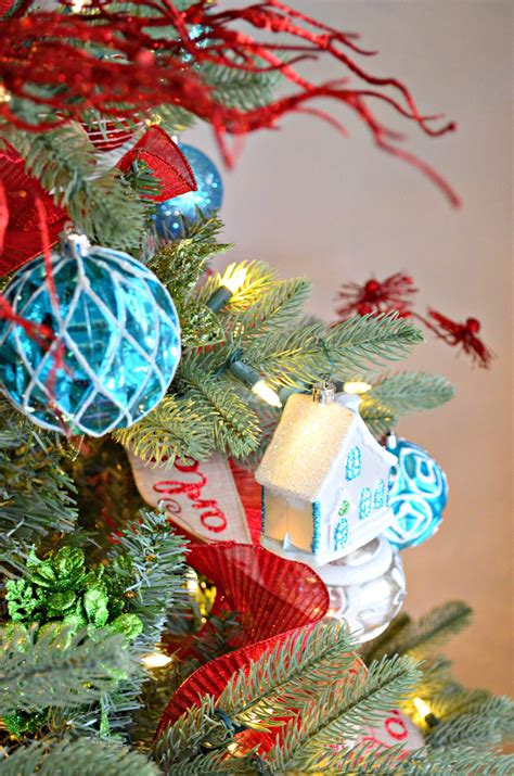 Whimsical Christmas Tree with House - Sew Woodsy