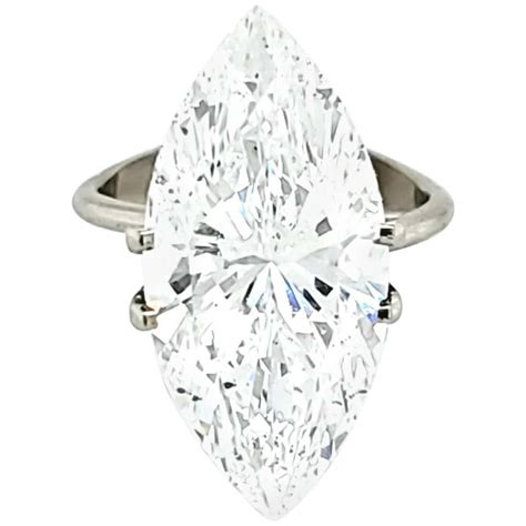 GIA Certified 10 Carat Marquise Cut Diamond at 1stDibs | 10 carat ...