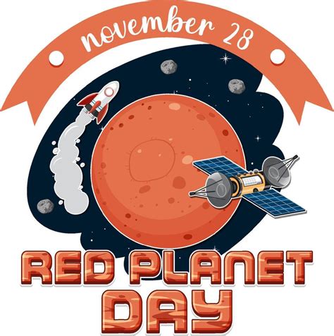 Red planet day poster template 13320477 Vector Art at Vecteezy