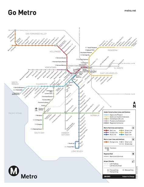 Official Future Map: Los Angeles Metro Rail The... - Transit Maps