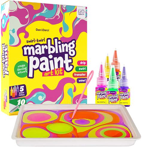 Buy Marbling Paint Art Kit for Kids - Easter Arts and Crafts for Girls ...