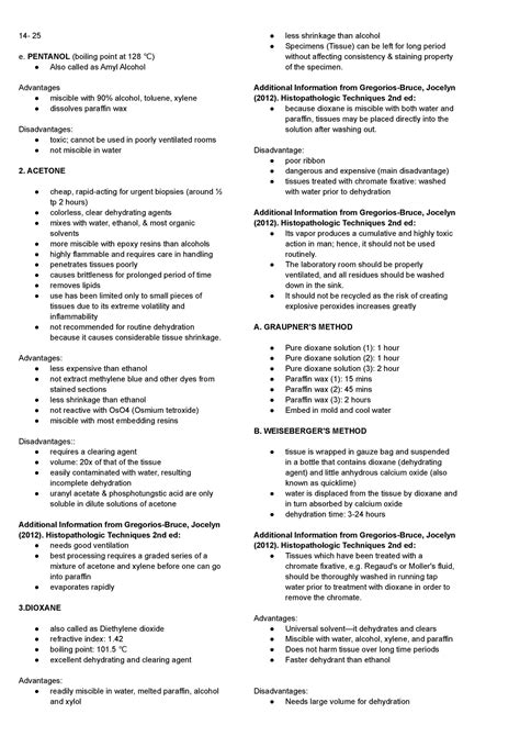 14-25- Dehydration and Clearing - 14- 25 e. PENTANOL (boiling point at 128 )°C Also called as ...