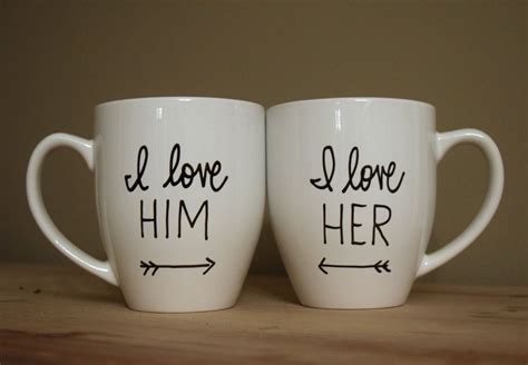 His and Hers Engagement Mugs His and Her Mug Set Love Mug | Etsy in 2021 | Couples coffee mugs ...