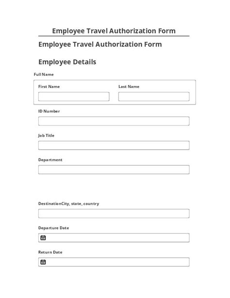 Extract Employee Travel Authorization Form | airSlate