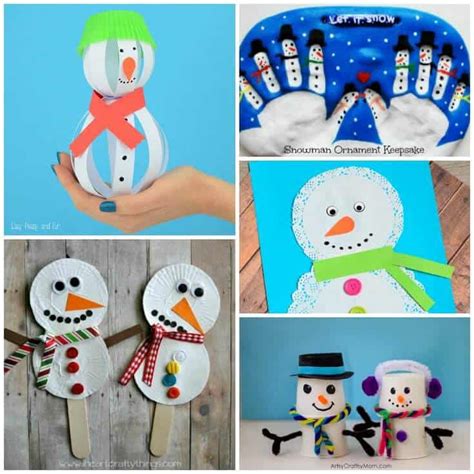 Cute Snowman Crafts for Kids to Make This Winter