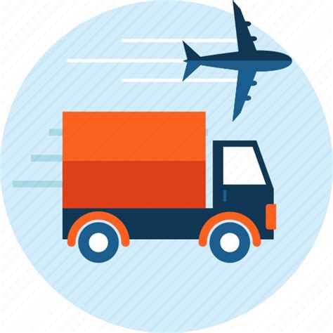 Airplane, delivery, logistics, transportation, truck icon